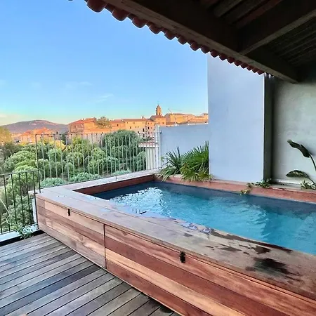 Magnifique Duplex 220m2, Classe 5 Etoiles, Rooftop, Jacuzzi, Vue Mer Et Bastion Centre Ville * Πόρτο Βέκιο
